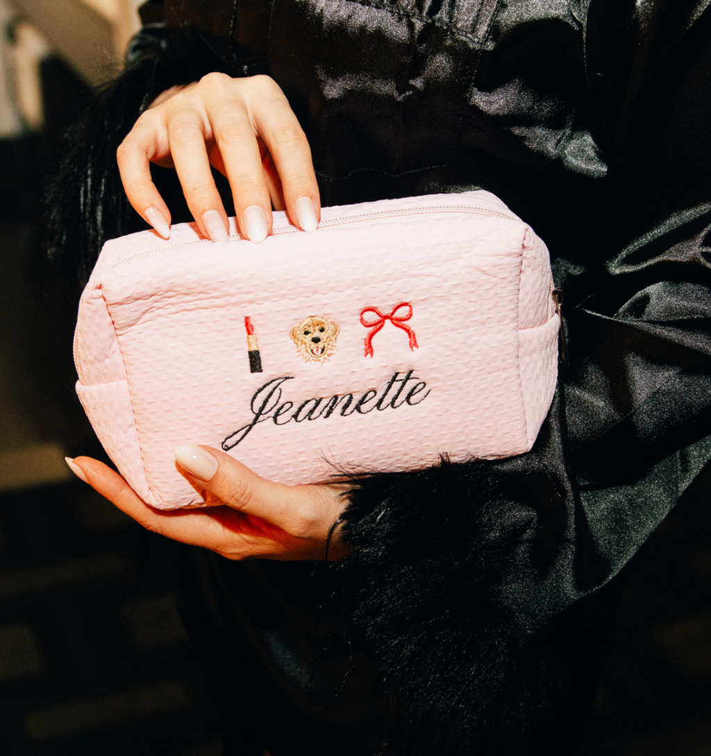Signature Waffle Pouch - Custom Embroidered with Icons