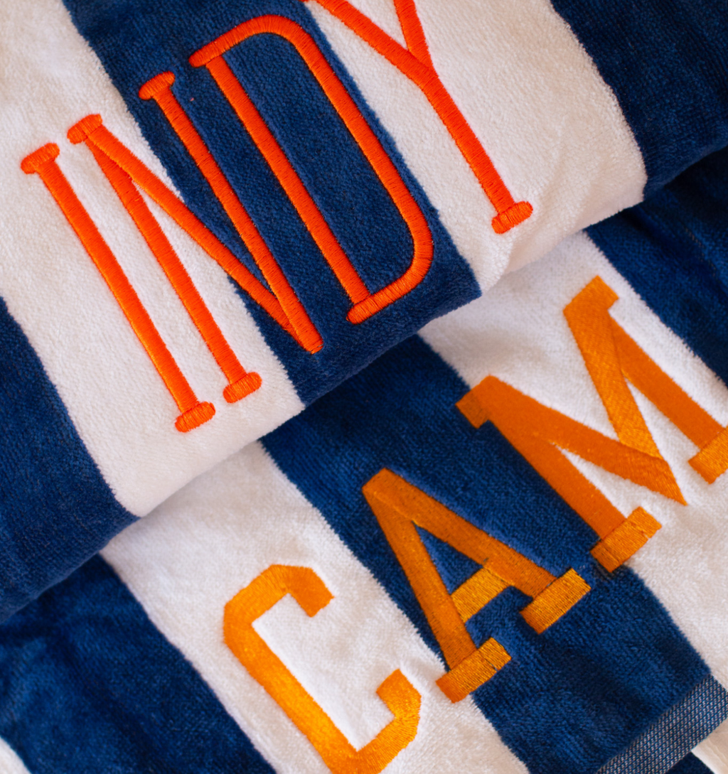 Custom Name Cabana Beach Towel
