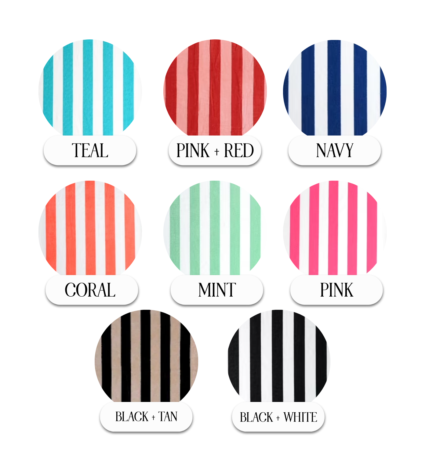 Custom Name Cabana Beach Towel