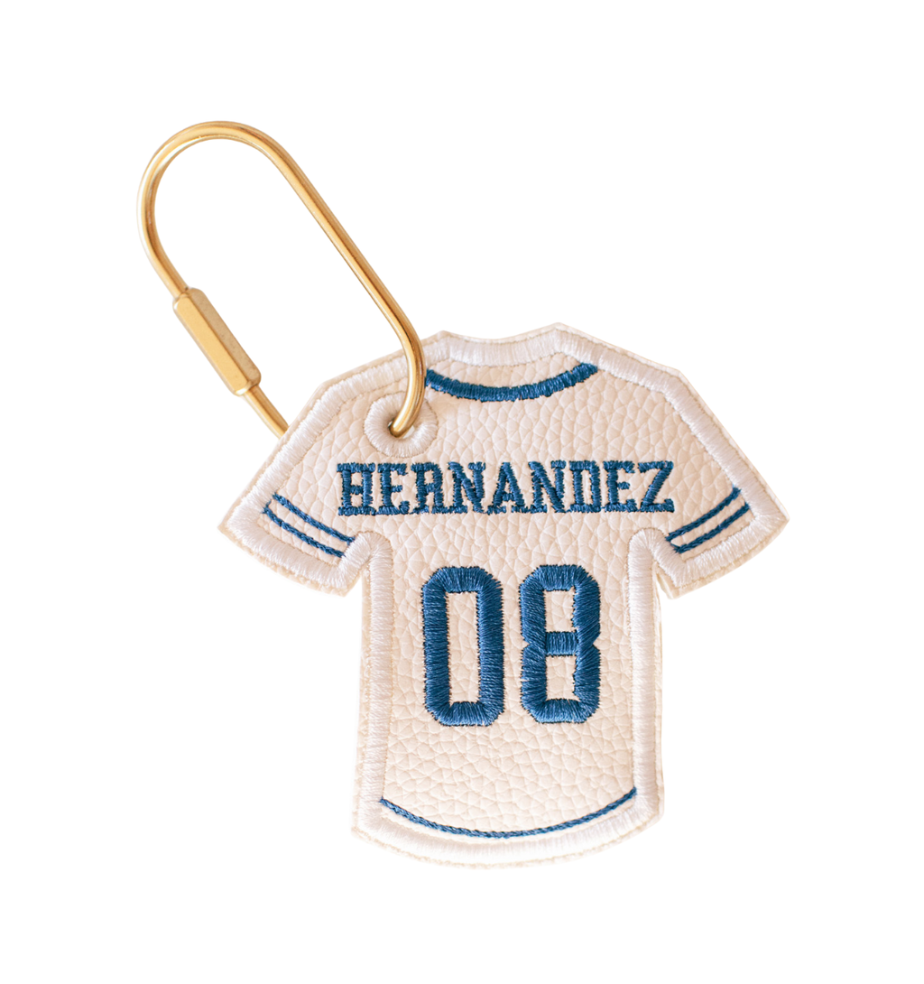 Custom Baseball Jersey Keychain