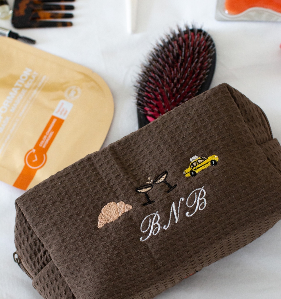 Signature Waffle Pouch - Custom Embroidered with Icons