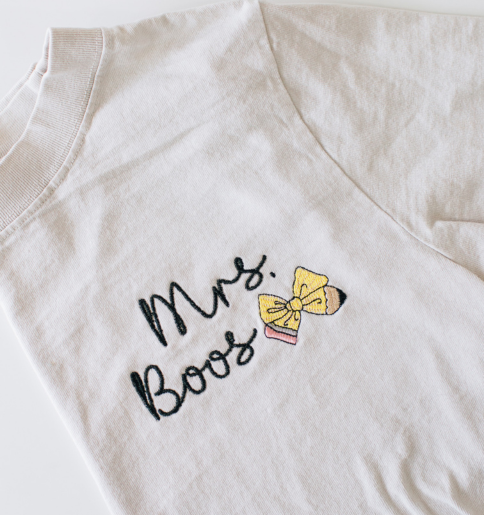 Personalized Teacher Name and Icon Tee