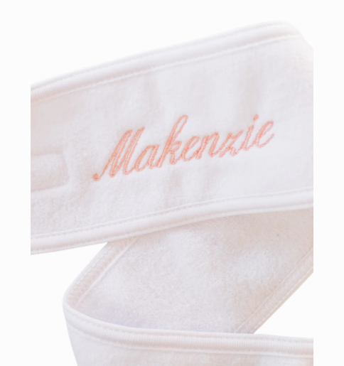 Personalized Spa Headband