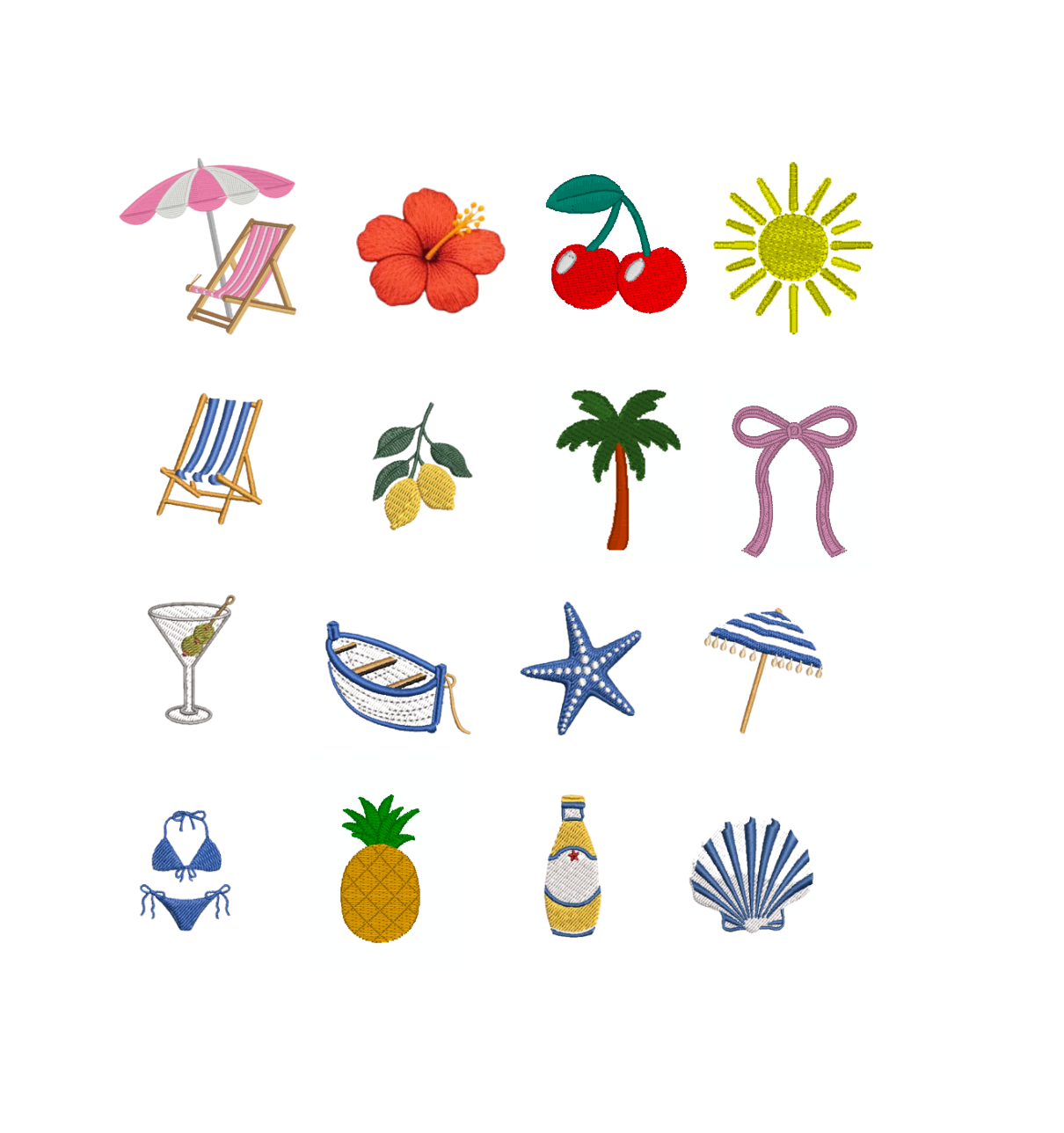Custom Initial and Icon Cabana Beach Towel