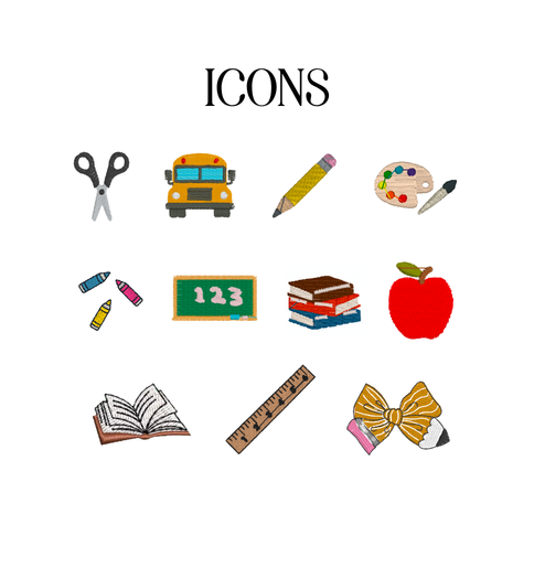 Personalized Teacher Name and Icon Tee