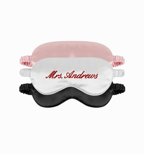 Personalized Embroidered Sleep Mask