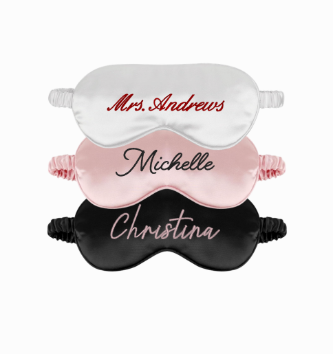 Personalized Embroidered Sleep Mask