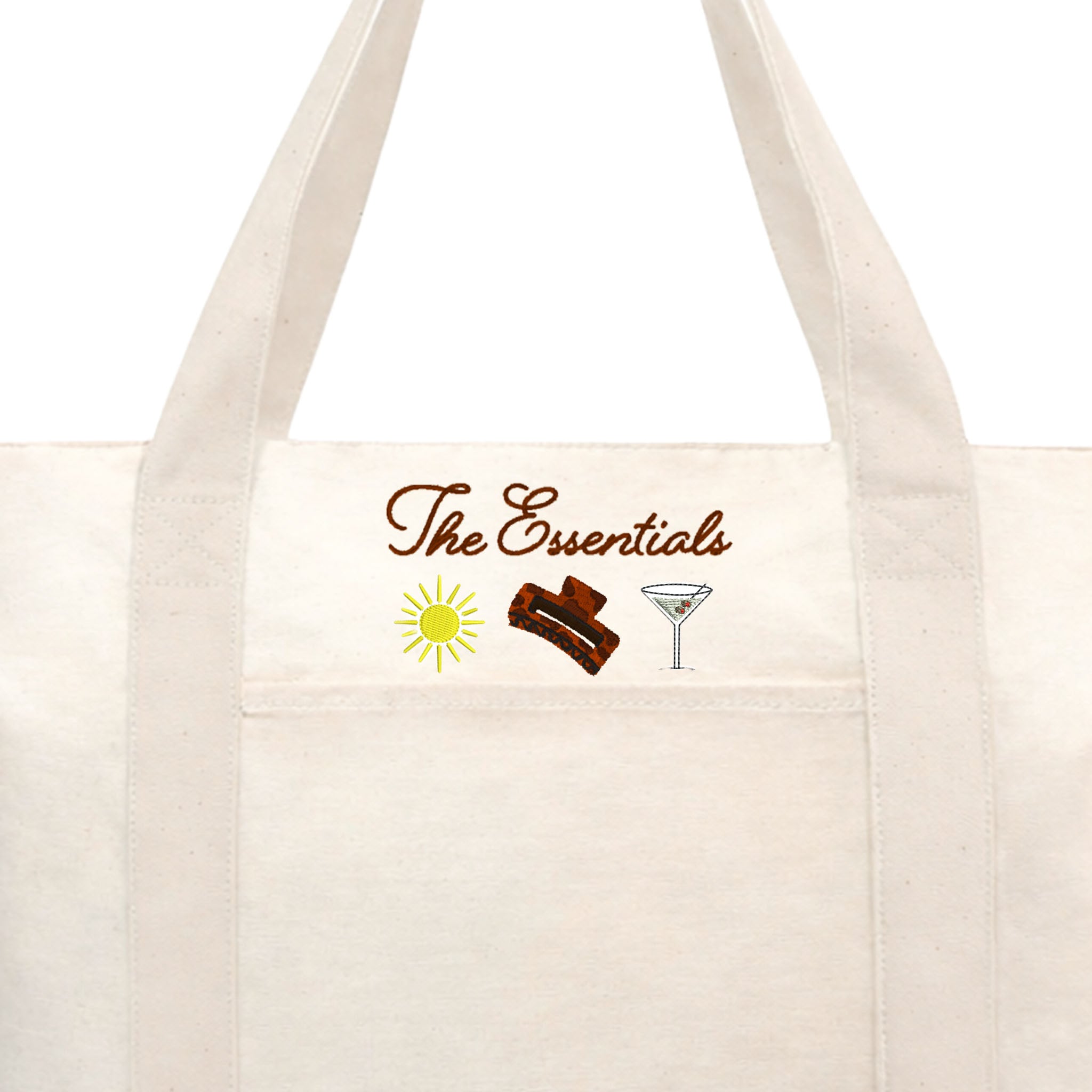 Large Essentials Canvas Tote - Choose Your Icons