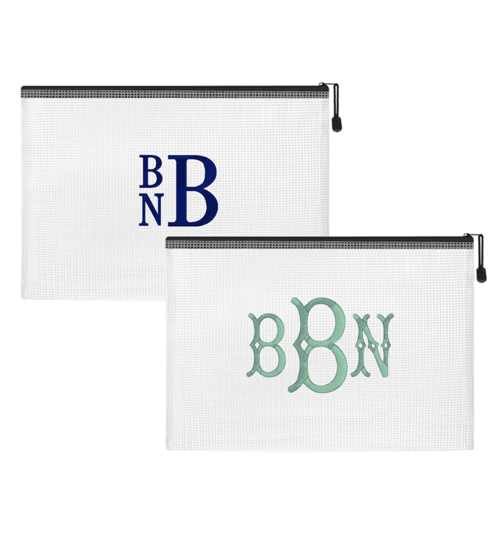 Custom Monogram Embroidered Pool Bag